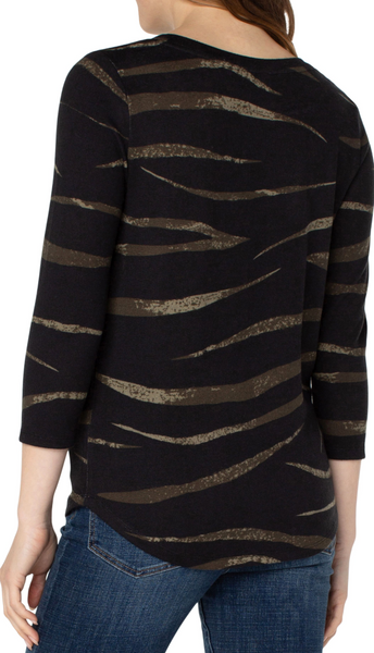 3/4 Sleeve Knit Tee