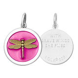 Dragon Fly Medium Pendant - Pink