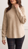 Long Sleeve Mock Neck Sweater