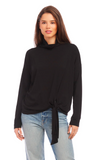 Mock Neck Tie Top