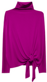 Mock Neck Tie Top