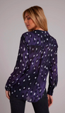 Hidden Placket Button Down Shirt