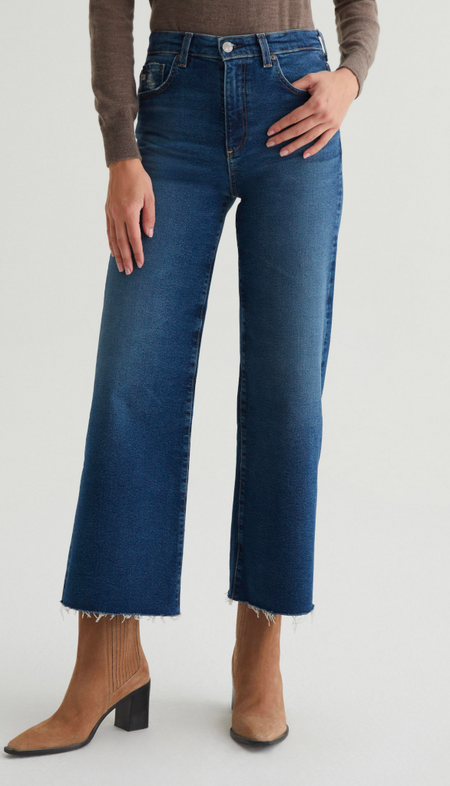 Audrey Pull On Flare Jeans - Dark Night