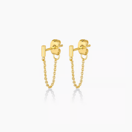 BFF Gold Chain Earrings