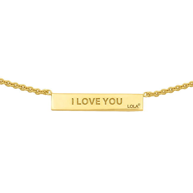 Love Code 1-4-3 Gold Bar - Small