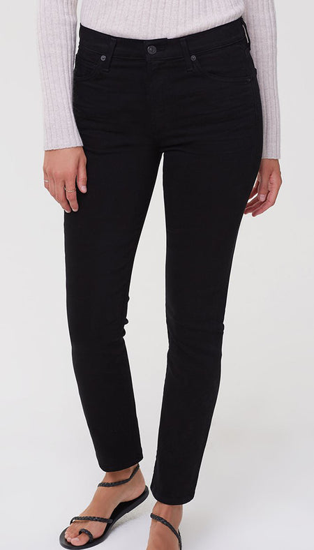 Olivia High Rise Slim Ankle - Granite