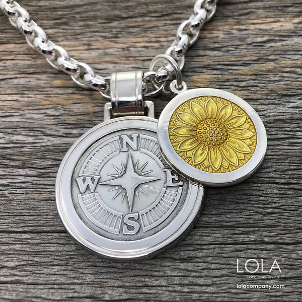 Small Pendant - Compass Rose