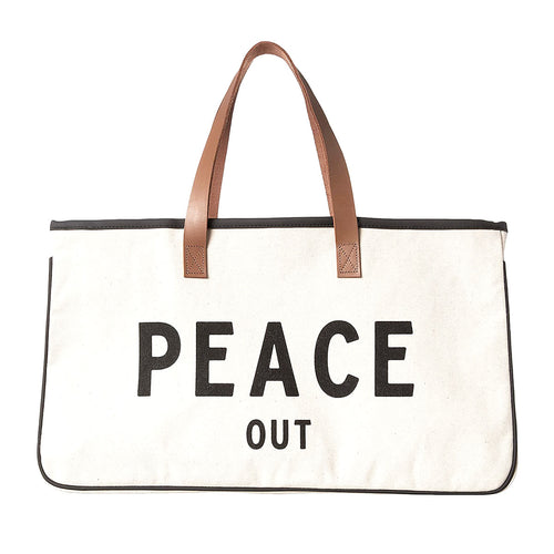 Canvas Tote - Peace Out