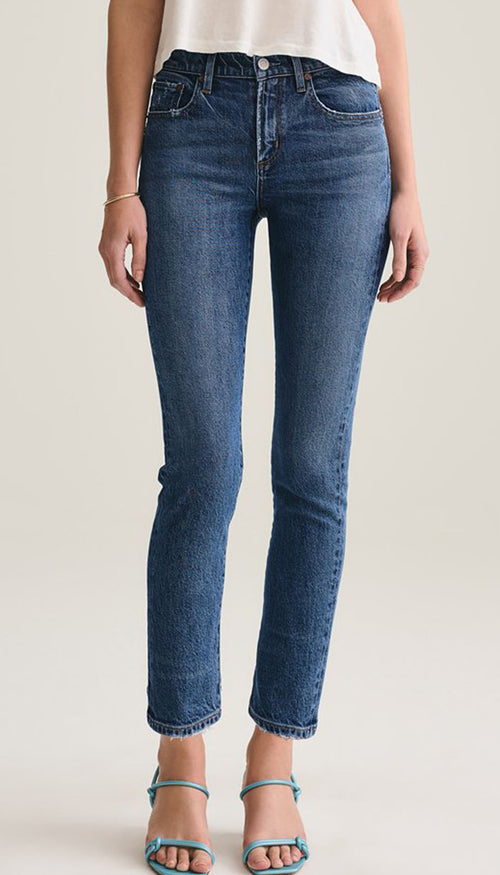 Toni Mid Rise Slim Straight - Obscure