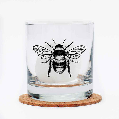 Bee Whiskey Glass