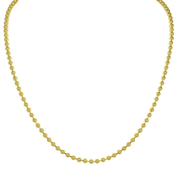 Ball Chain 3.0 mm 18" - Gold