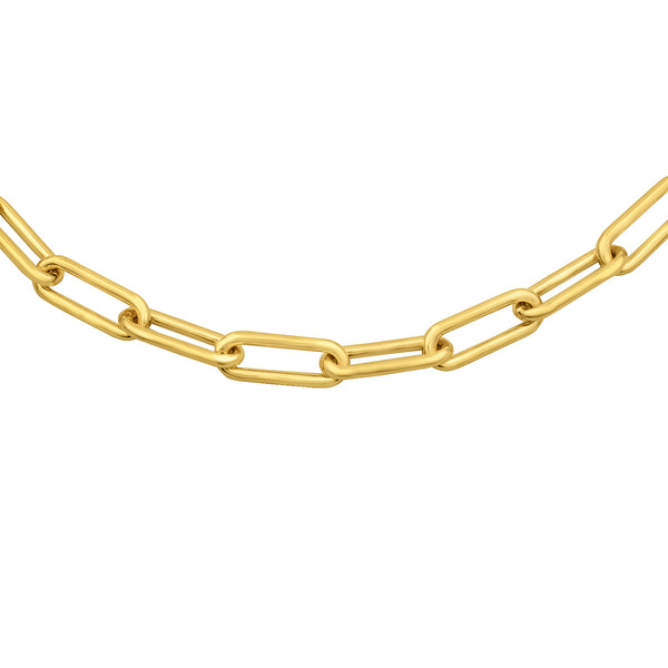 Oval 5 mm Chain 18" - Gold