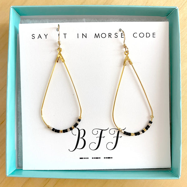 BFF Gold Chain Earrings