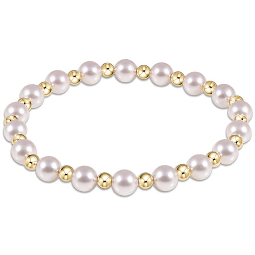 Grateful Pattern 6MM Bead - Pearl