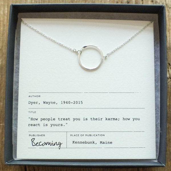 Karma Necklace - Sterling