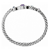 Halo Hinged Bangle Bracelet