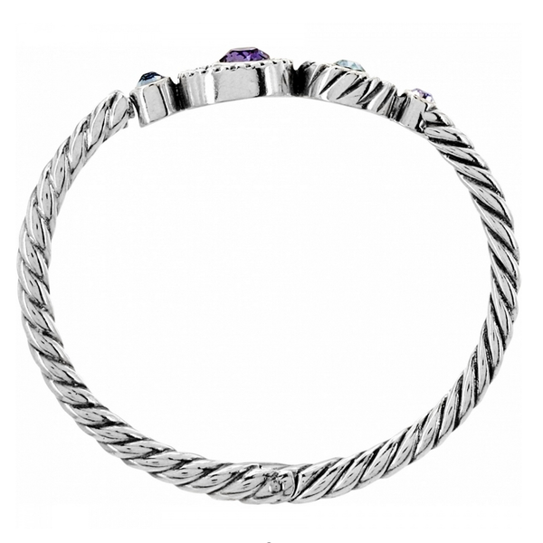 Halo Hinged Bangle Bracelet