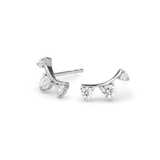 Adina reyter three diamond amigos curve post earrings online