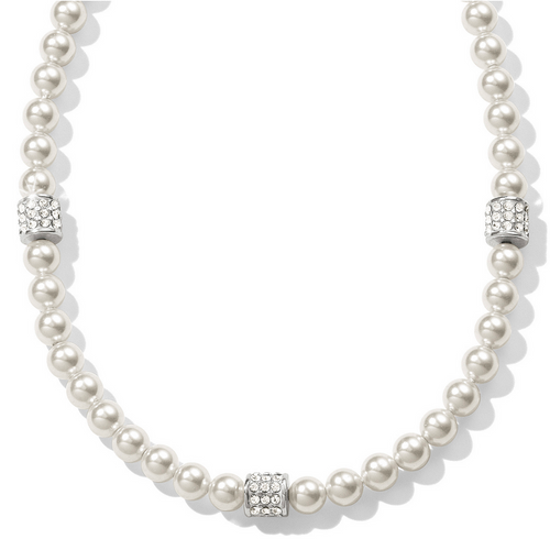 Meridian Petite Pearl Station Necklace