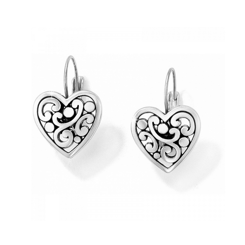 Contempo Heart - Leverback Earrings