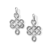 Interlok Endless Knot Post Drop Earrings