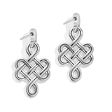 Interlok Endless Knot Post Drop Earrings