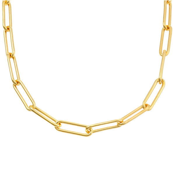 Oval 5 mm Chain 18" - Gold