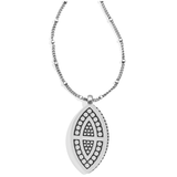 Pebble Disc Marquise Necklace
