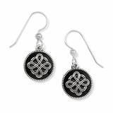 Interlok Noir French Wire Earrings