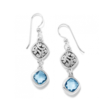 Elora Gems Sky French Wire Earrings