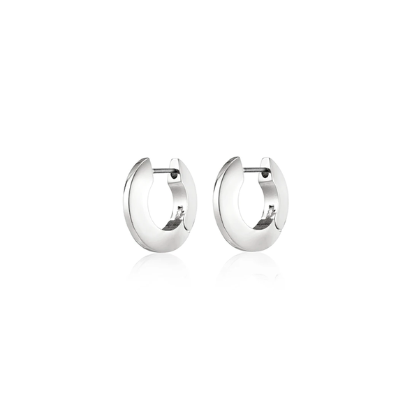 Toni Hinged Hoops - Silver