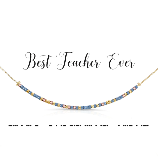 Best Teacher Ever Necklace