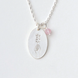 Stone Intention Charm Necklace - Rose Quartz