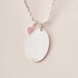 Stone Intention Charm Necklace - Rose Quartz