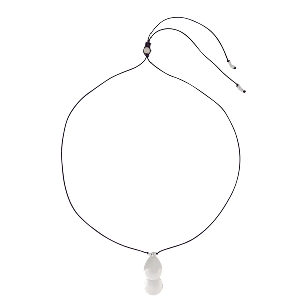Pool Drop Necklace - Silver