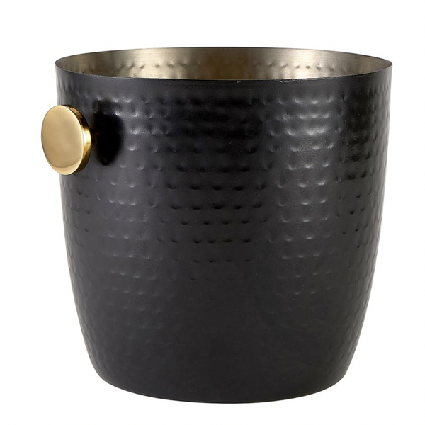 Black Hammered Champagne Bucket