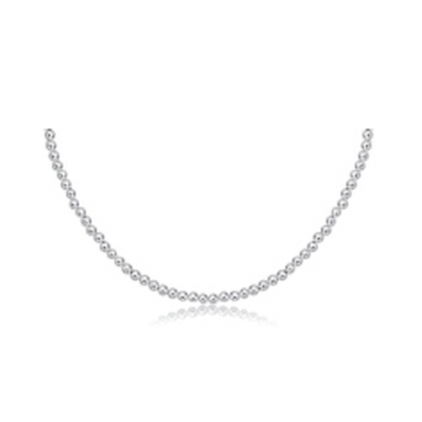 15" Choker Classic Sterling 3mm Bead