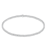 Classic Sterling 2mm Bead Bracelet