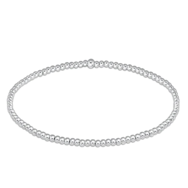 Classic Sterling 2mm Bead Bracelet