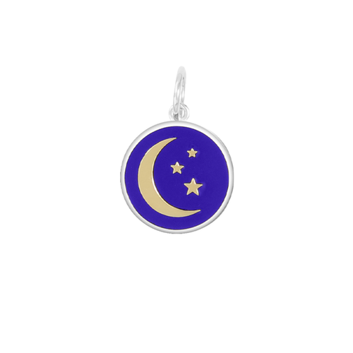 Small Moon & Stars Small Pendant - Royal Blue