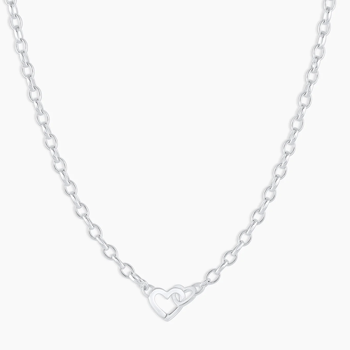 Parker Heart Mini Necklace - Silver