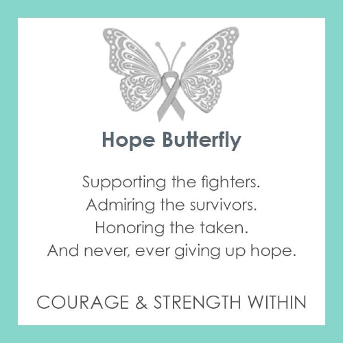 Small Pendant -Butterfly of Hope - Silver