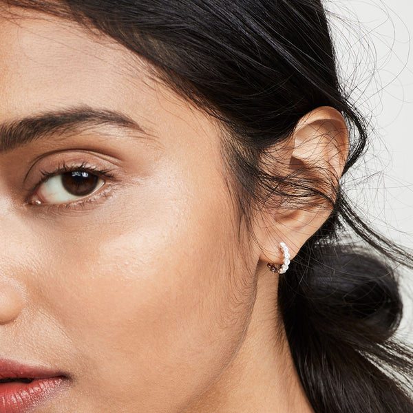 Madison Shimmer Huggie Earrings