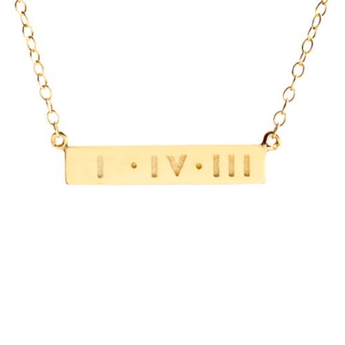 Love Code 1-4-3 Gold Bar - Small