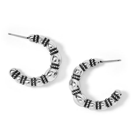 Pebble Dot Medali Reversible French Wire Earrings - Tanzanite