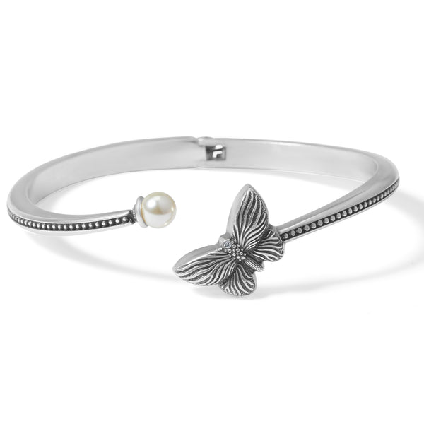 Bloom Butterfly Pearl Open Bangle