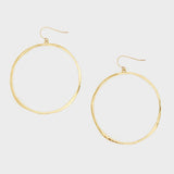 G Ring Hoop Earrings - Gold