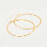 G Ring Hoop Earrings - Gold